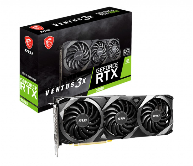 MSI GeForce RTX 3060 Ventus X3 OC 12GB GDDR6 - 632856 - zdjęcie